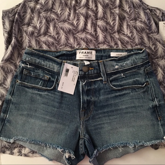 NWT Frame Denim Le Cutoff, wetherly place, sz 24. - Picture 4 of 8